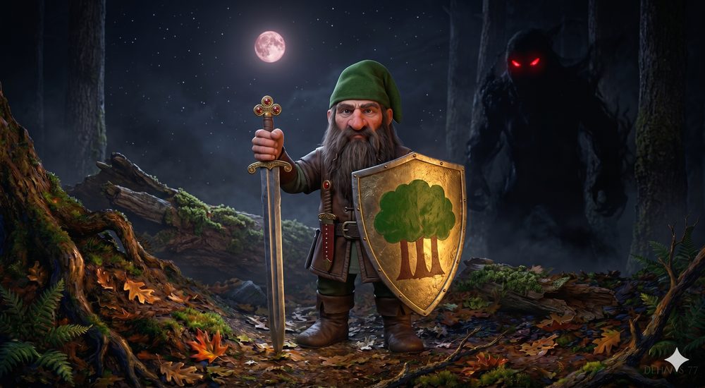 Dwarf illustration used throughout the site