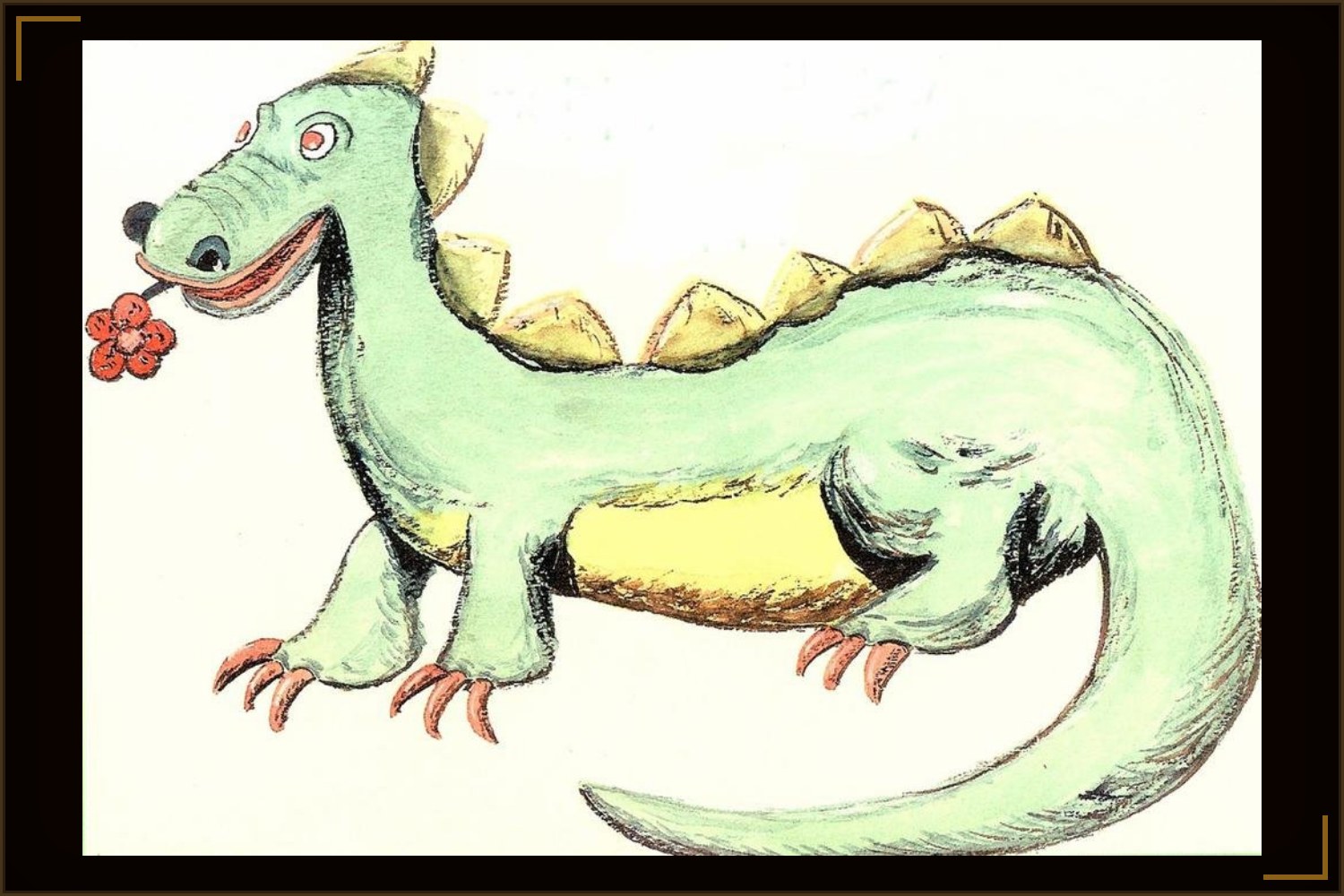 Puff the Magic Dragon, drawing by Rene DeHaan, 1970s