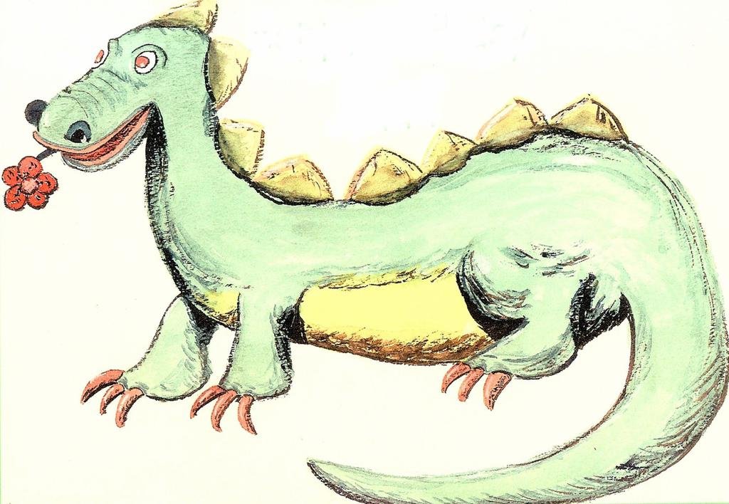 Puff the Magic Dragon, drawing by Rene DeHaan, 1970s