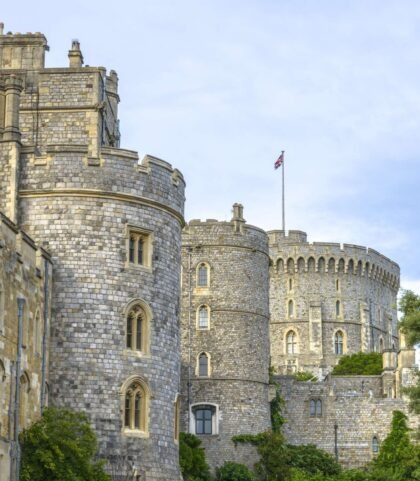 Windsor Castle, near where Heidi and her husband were married